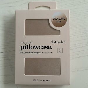 The Satin pillowcase by Kit sch  standard size, color champagne